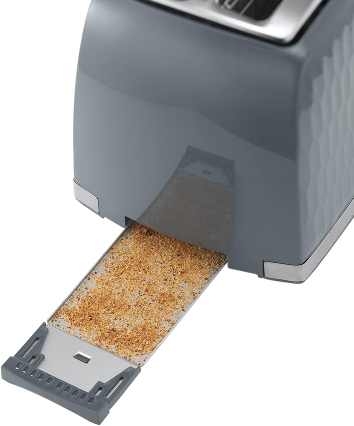 Russell Hobbs 26063 Honeycomb 2 Slice Grey Plastic Toaster thumbnail image