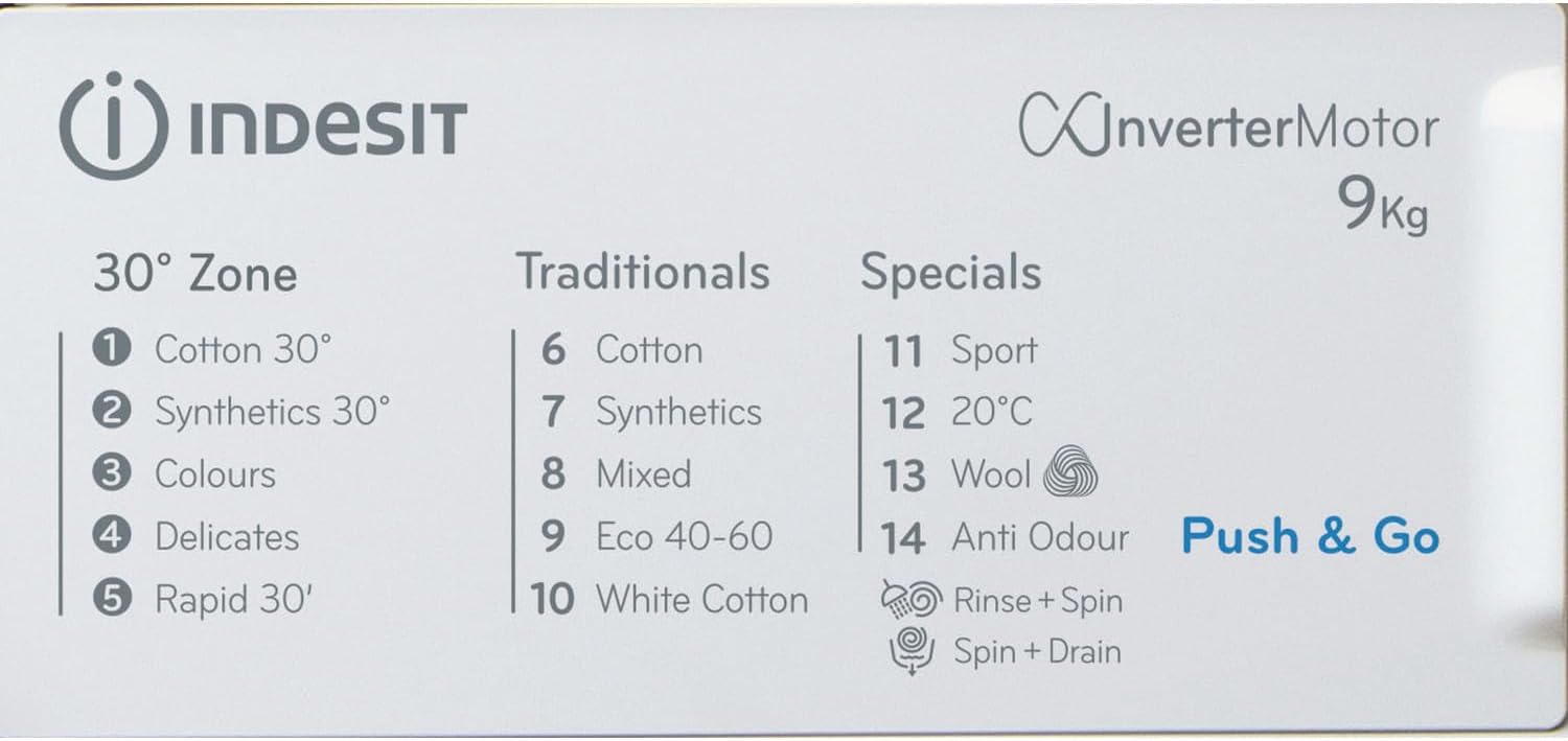 Indesit BIWMIL91485UK Integrated 9kg 1400 Spin Washing Machine  thumbnail image
