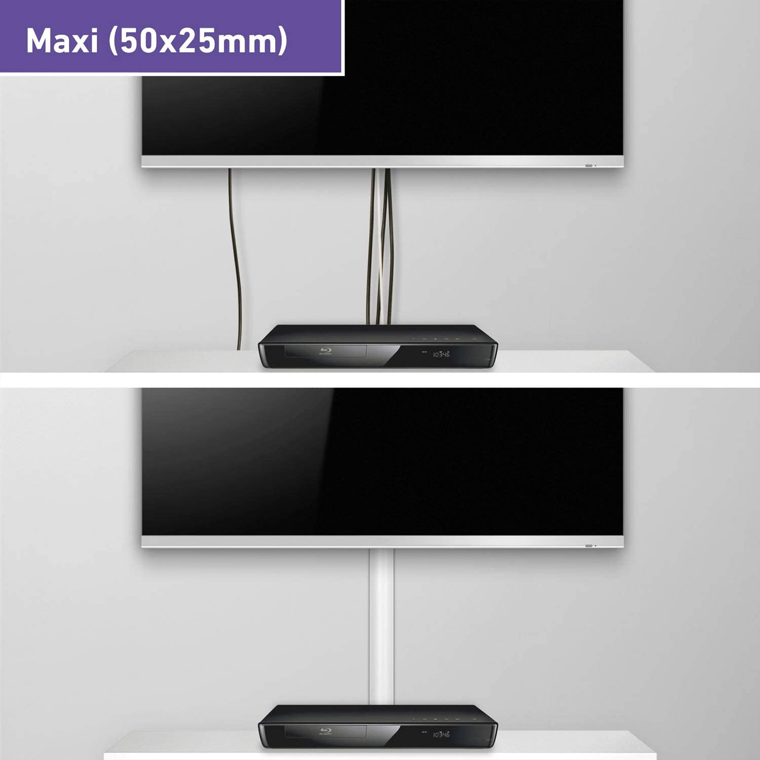 D-Line 1M5025W Half Round TV Tidy | Decorative Management thumbnail image