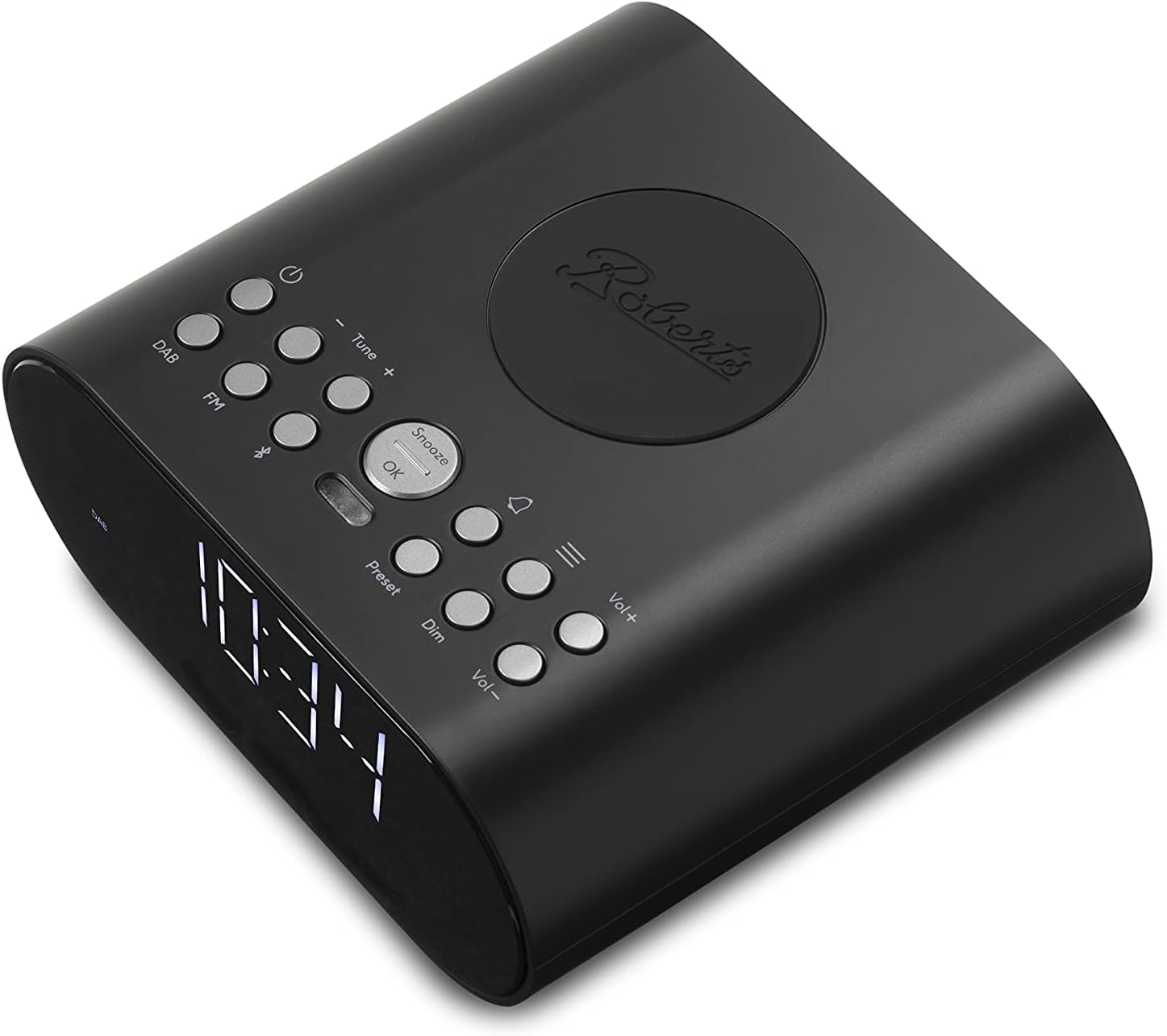 Roberts ORTUSCHARGED-BLK DAB Alarm Clock Radio with Wireless Smartphone Charging - Black thumbnail image