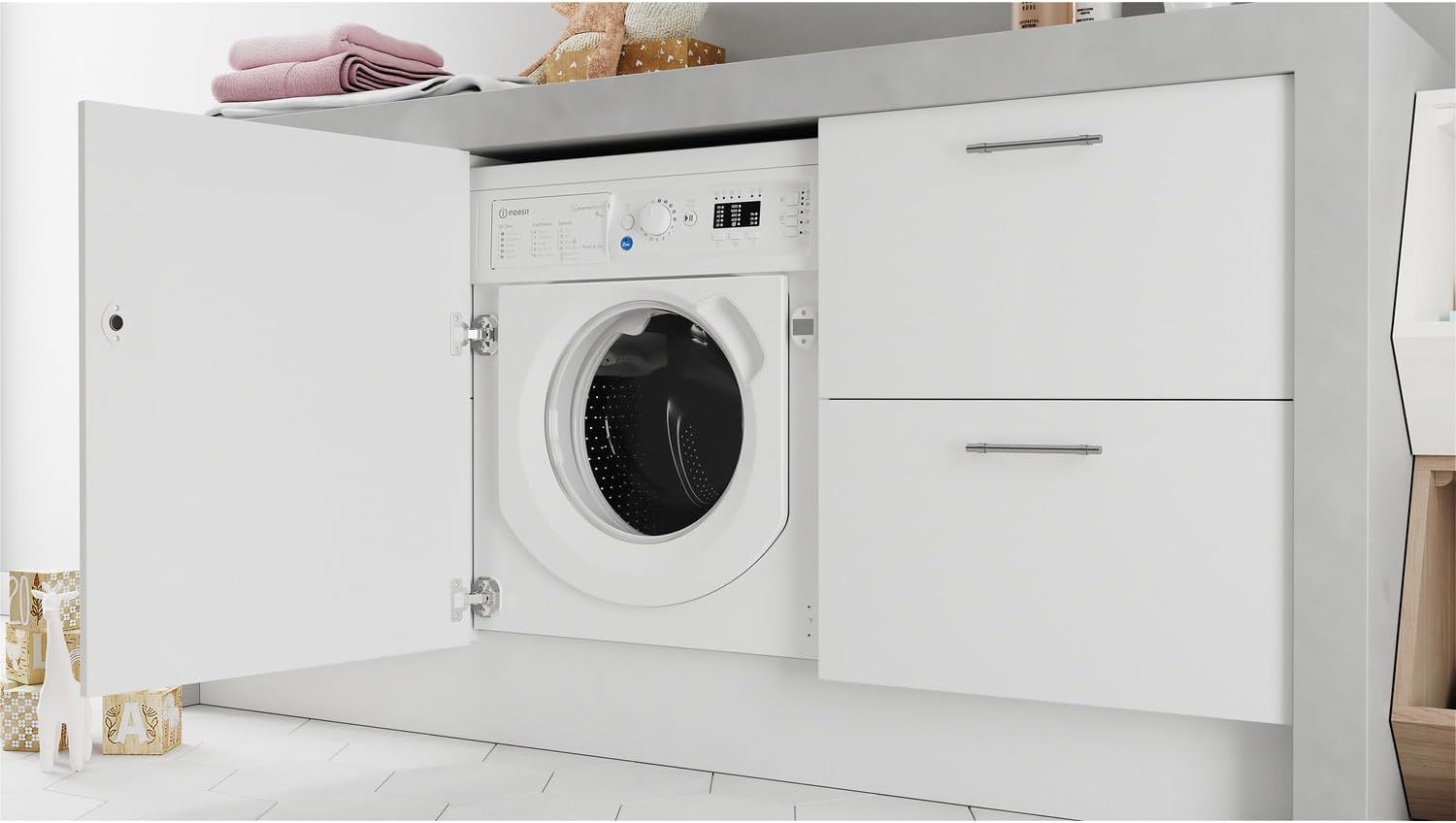 Indesit BIWMIL91485UK Integrated 9kg 1400 Spin Washing Machine  thumbnail image
