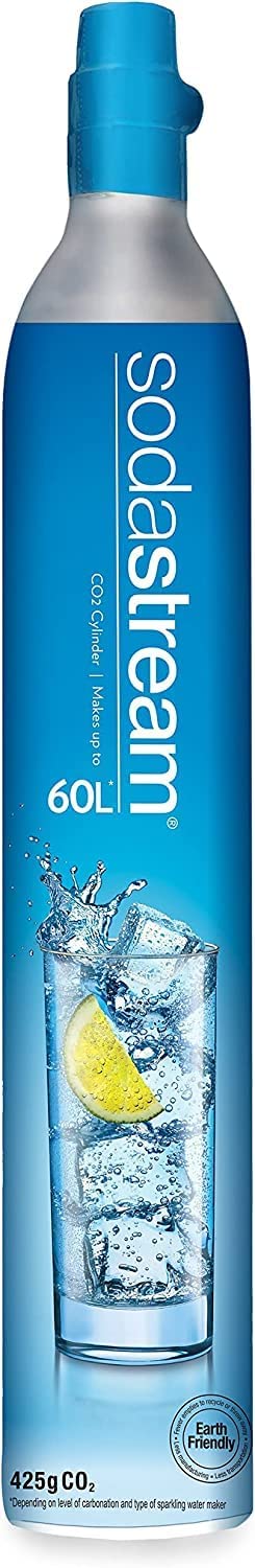 SodaStream 60 Litre Spare Gas Cylinder for Sparkling Water Maker, CO2 Cylinder for Making Fizzy Carbonated Water at Home, (Screw In, Blue Gas) thumbnail image