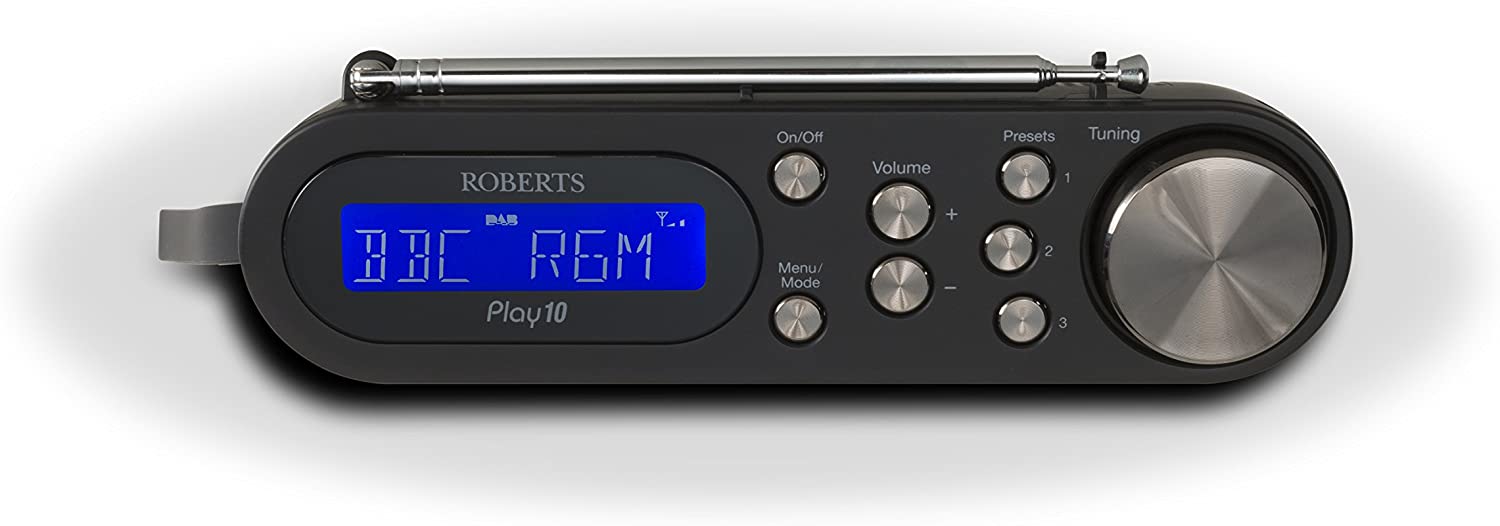 Roberts Radio Play10 DAB/DAB+/FM Digital Radio - Black thumbnail image