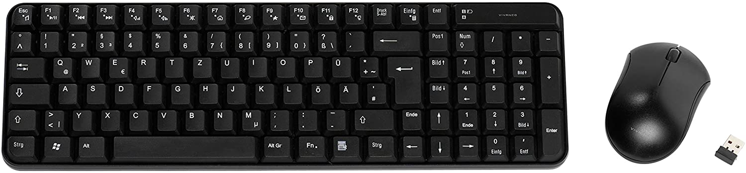 Vivanco 48020 USB WIRELESS KEYBOARD WITH MOUSE SET thumbnail image