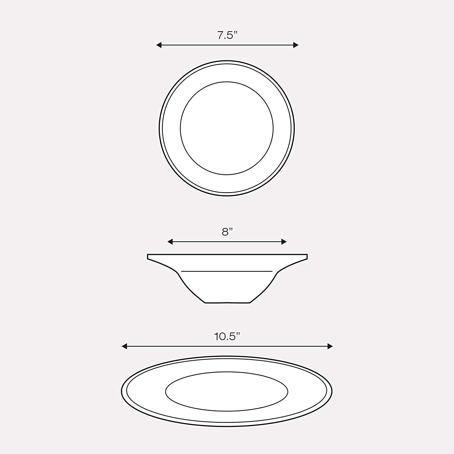 Sabichi 132239-L 12pc White Day To Day Dinner Set  thumbnail image