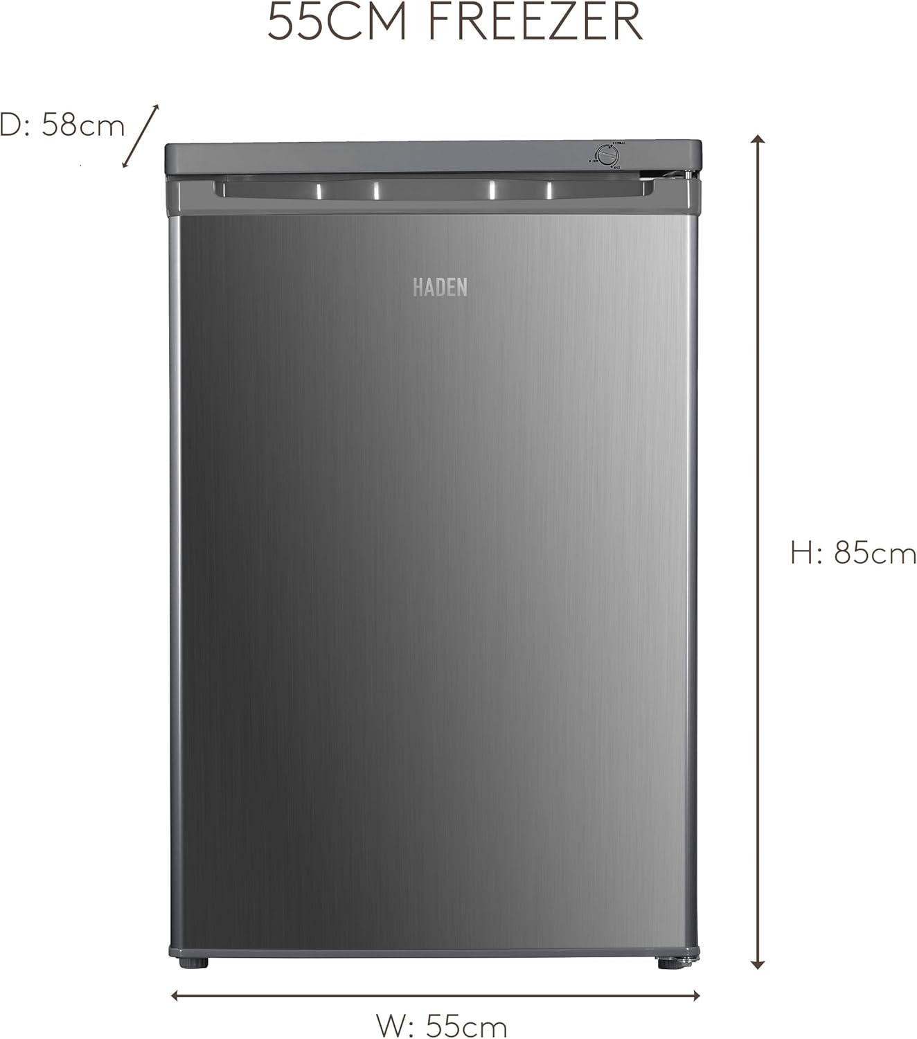 Haden HZ184IX Undercounter Freezer - Inox thumbnail image