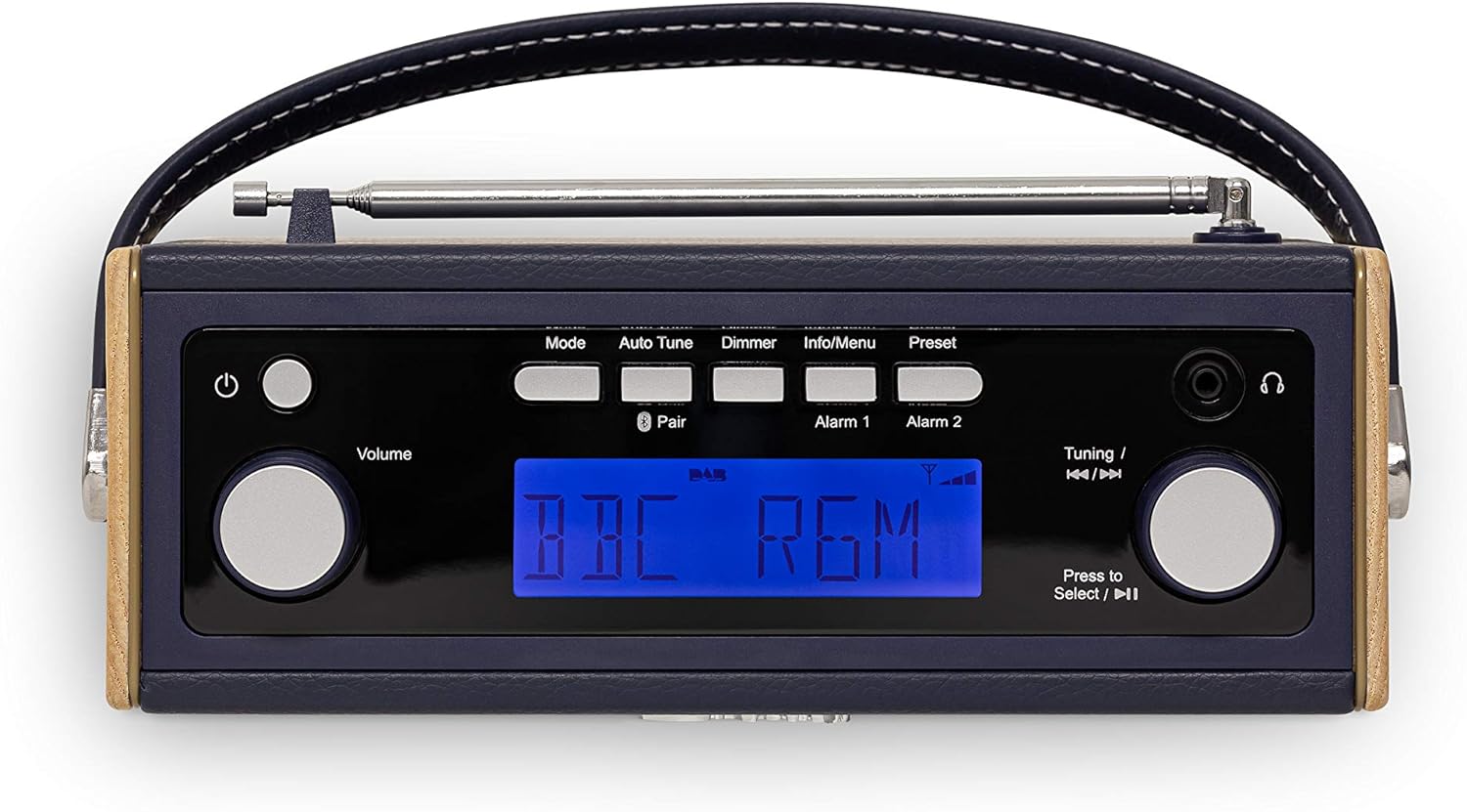 Roberts RAMBLERBTSNB Bluetooth Stereo Radio - Navy Blue thumbnail image