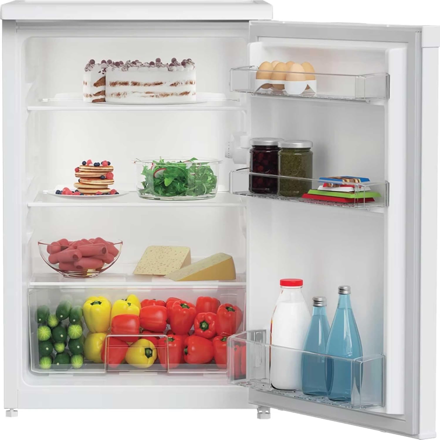 Hotpoint H55R1 112W UK 84cm High Fridge - White - E Rated thumbnail image