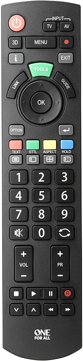 One For All Panasonic TV Replacement remote â€“ Works with ALL Panasonic televisions thumbnail image