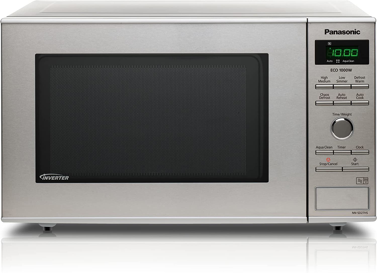 Panasonic NN-SD27HSBPQ Solo Microwave Oven, Stainless Steel thumbnail image