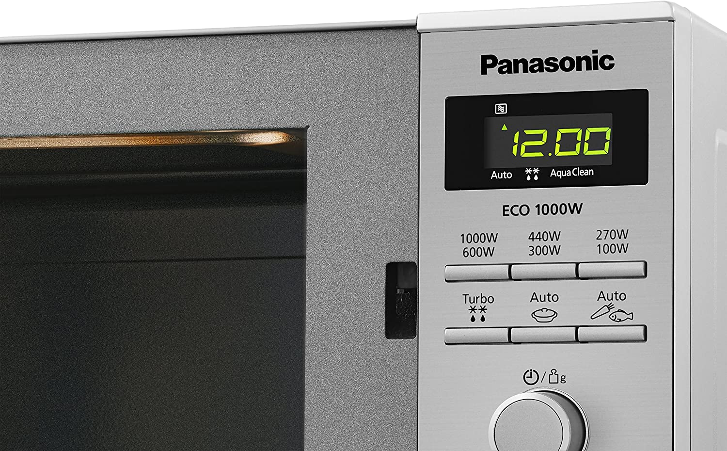 Panasonic NN-SD27HSBPQ Solo Microwave Oven, Stainless Steel thumbnail image