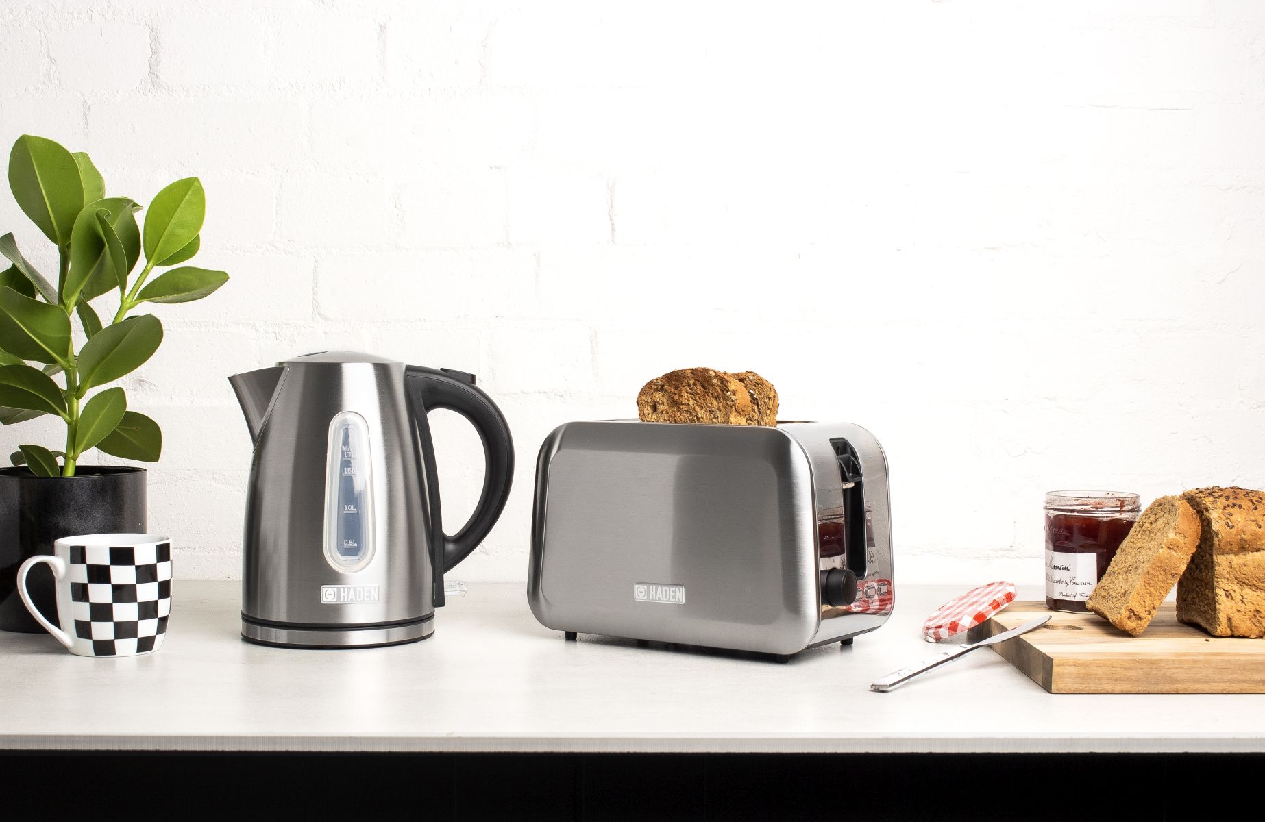Haden 196859 Stoke Brushed Steel 2 Slice Toaster thumbnail image