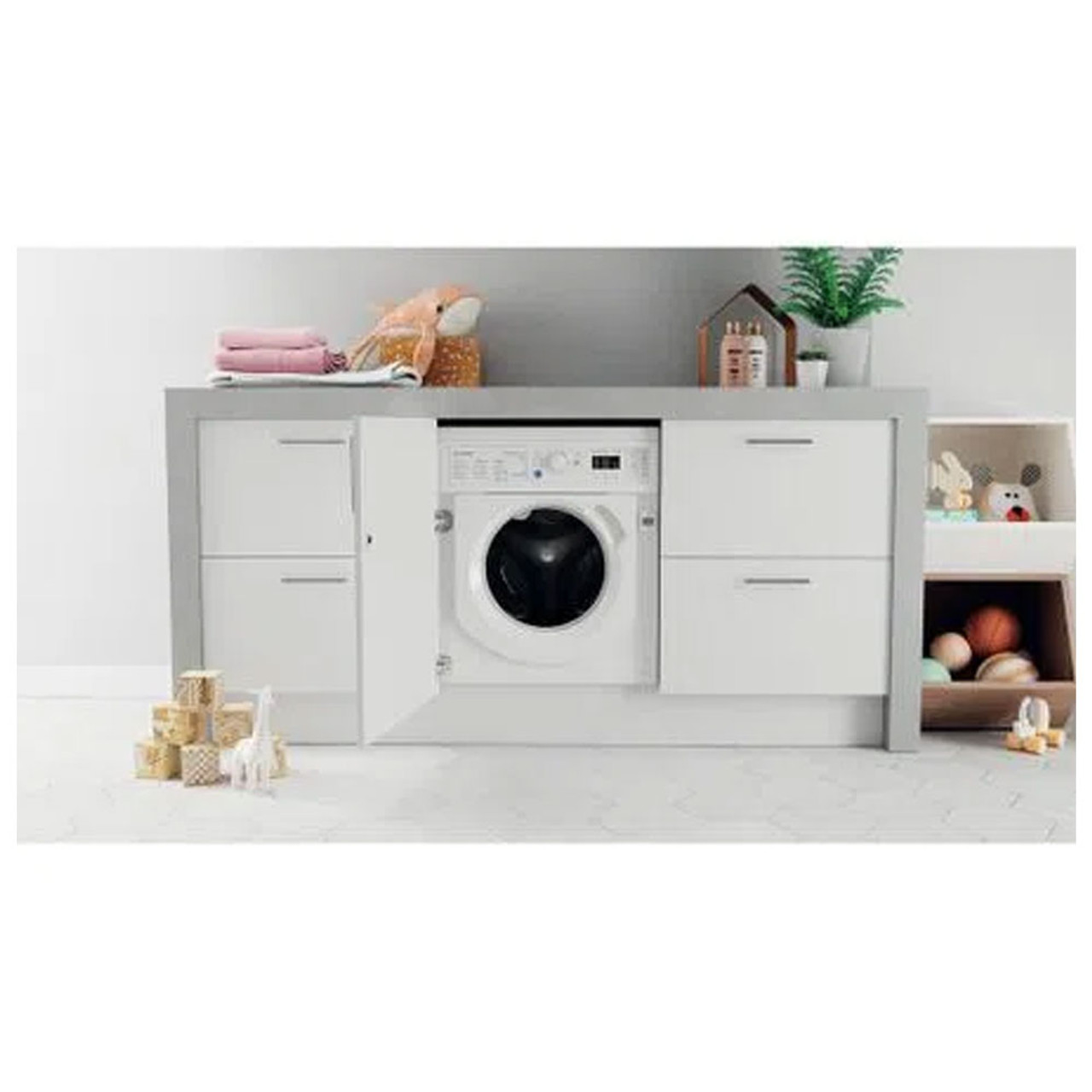 Indesit BIWMIL81485UK 8kg 1400rpm Integrated Washing Machine thumbnail image