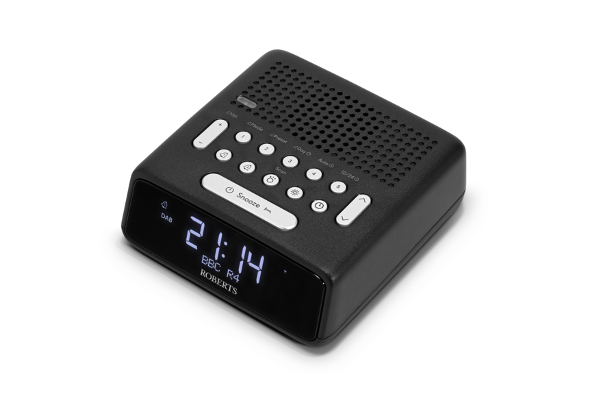 Roberts Ortus DAB Digital Alarm Clock in Black thumbnail image