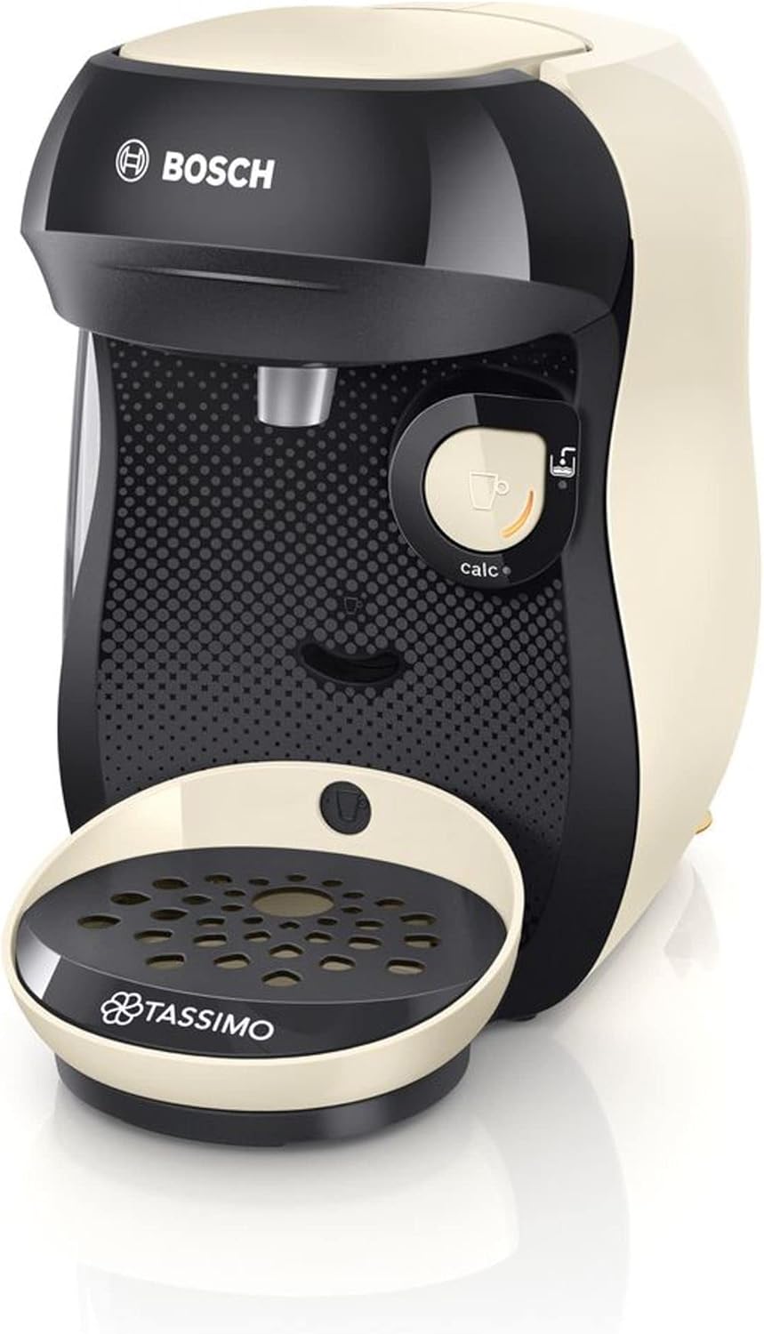 TASSIMO by Bosch Happy TAS1007GB Coffee Machine - Black/Cream thumbnail image