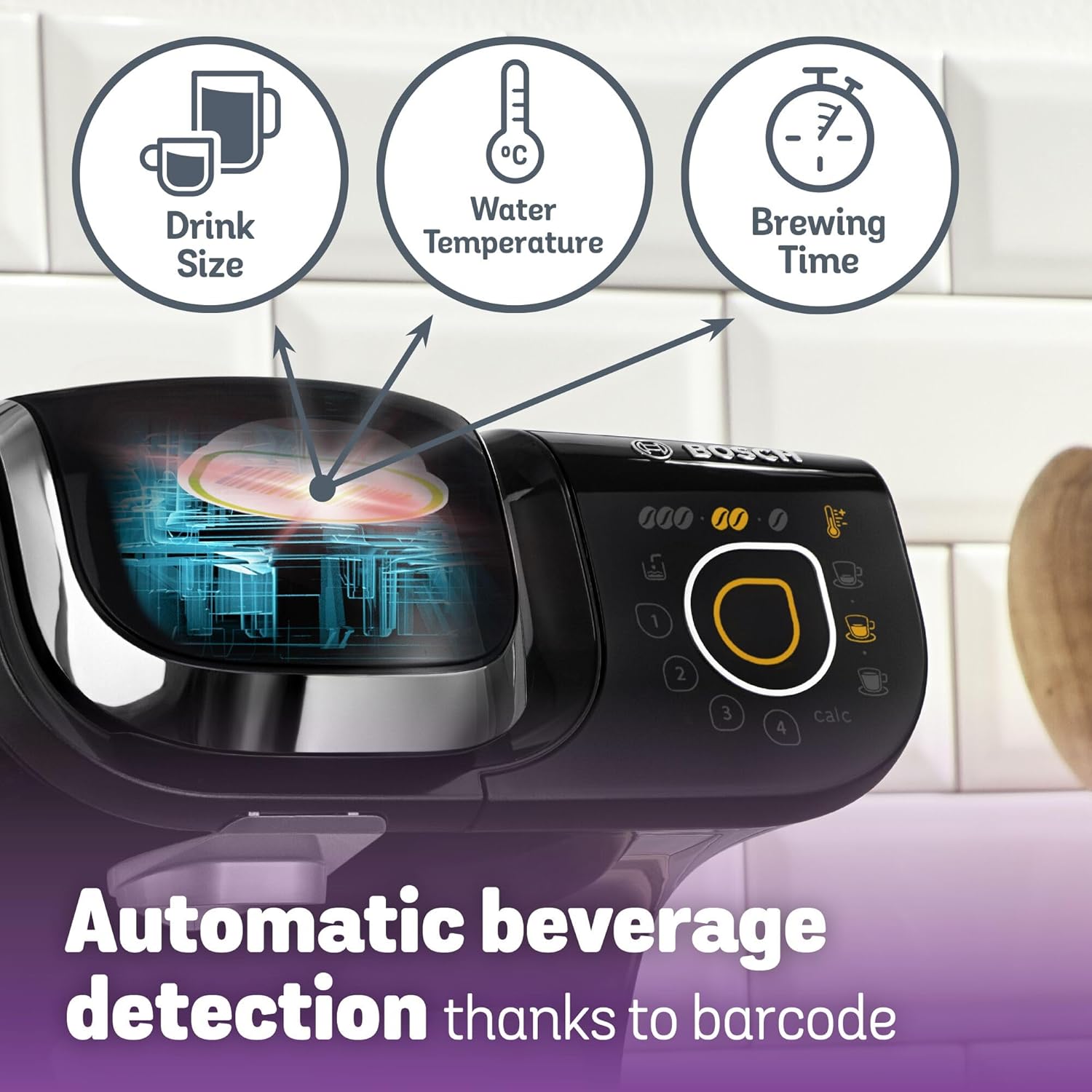 TASSIMO by Bosch My Way 2 TAS6502GB Hot Drinks Machine - Black thumbnail image
