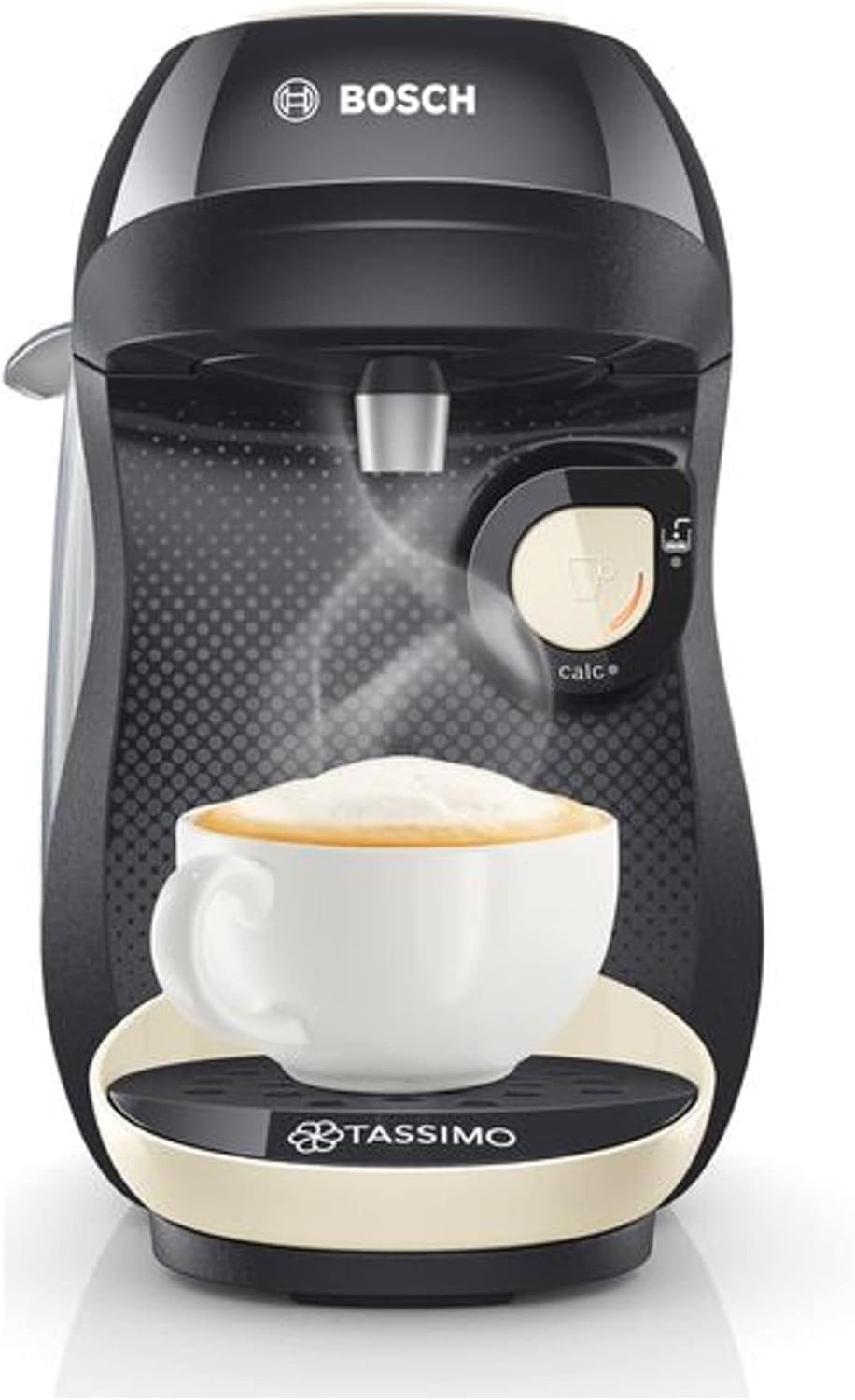 TASSIMO by Bosch Happy TAS1007GB Coffee Machine - Black/Cream thumbnail image