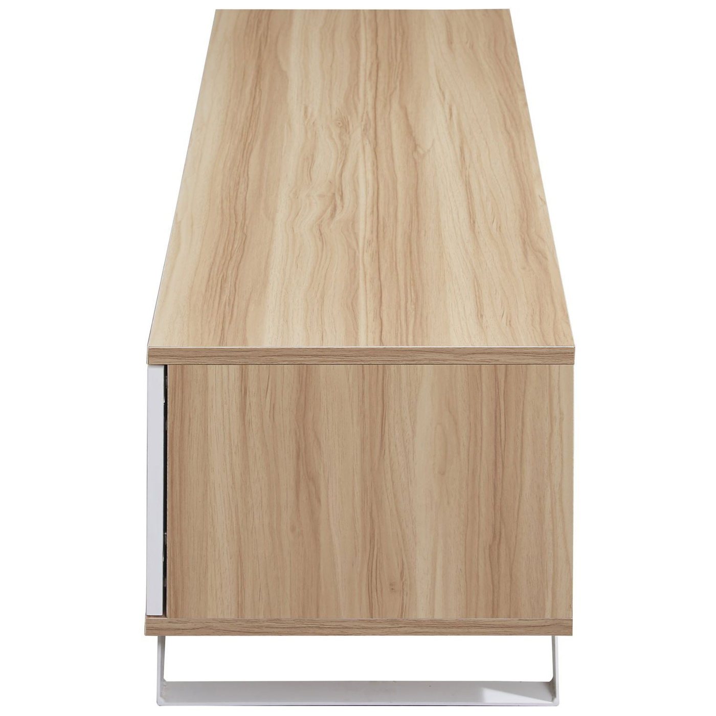 TTAP Miami 1200 TV Stand in Oak and White thumbnail image