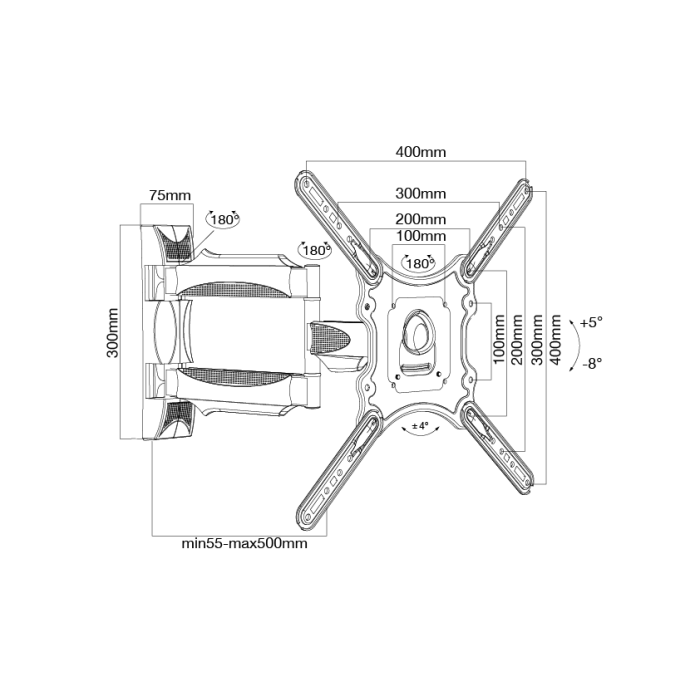 TTAP Full Motion 32 - 55" TV Bracket thumbnail image