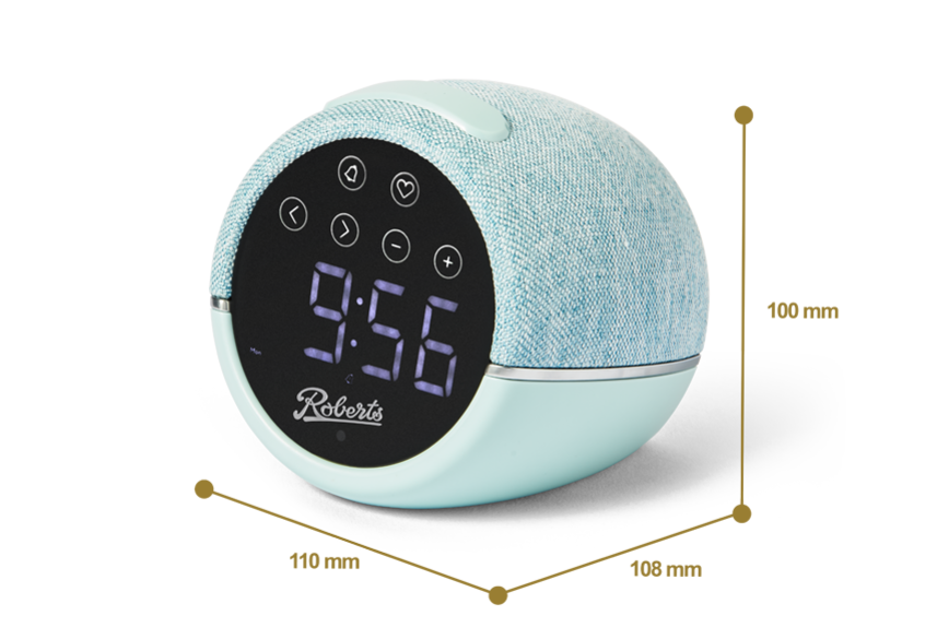 Roberts ZEN Duck Egg Blue FM Clock Radio thumbnail image