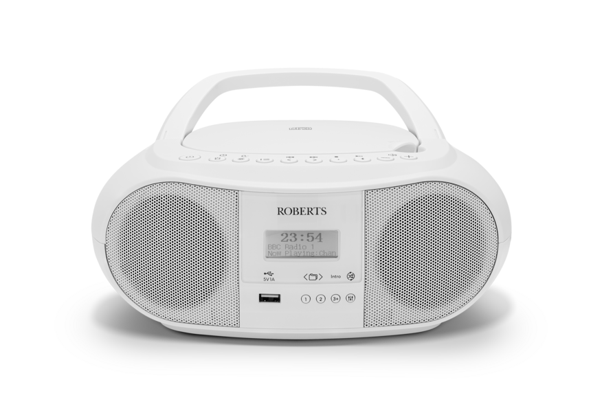 Roberts Zoombox 4 DAB+/FM CD Bluetooth Portable Boombox White thumbnail image