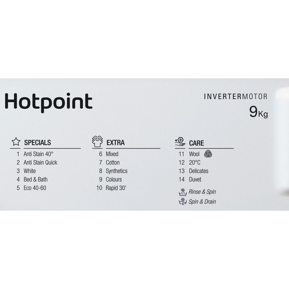 Hotpoint BIWMHG91485 UK Integrated 9 kg 1400 Spin Washing Machine thumbnail image