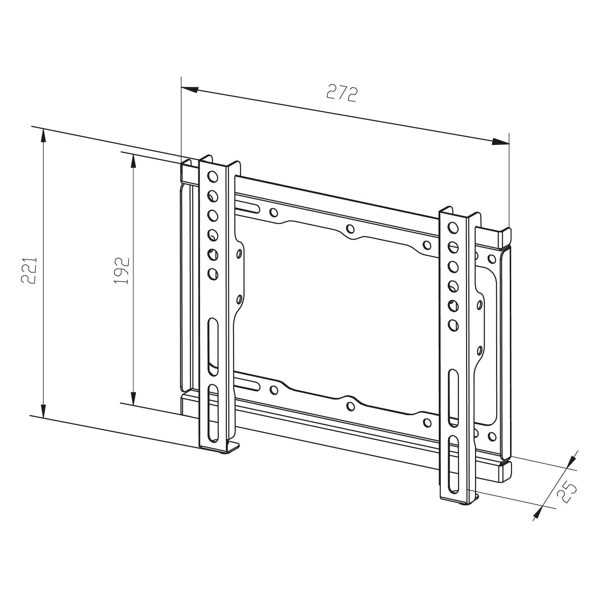 TTAP TTD404F Slim fixed TV bracket thumbnail image