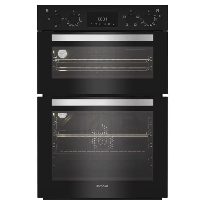 Hotpoint DIH10DB 60cm Built-In Electric Double Oven in Black thumbnail image