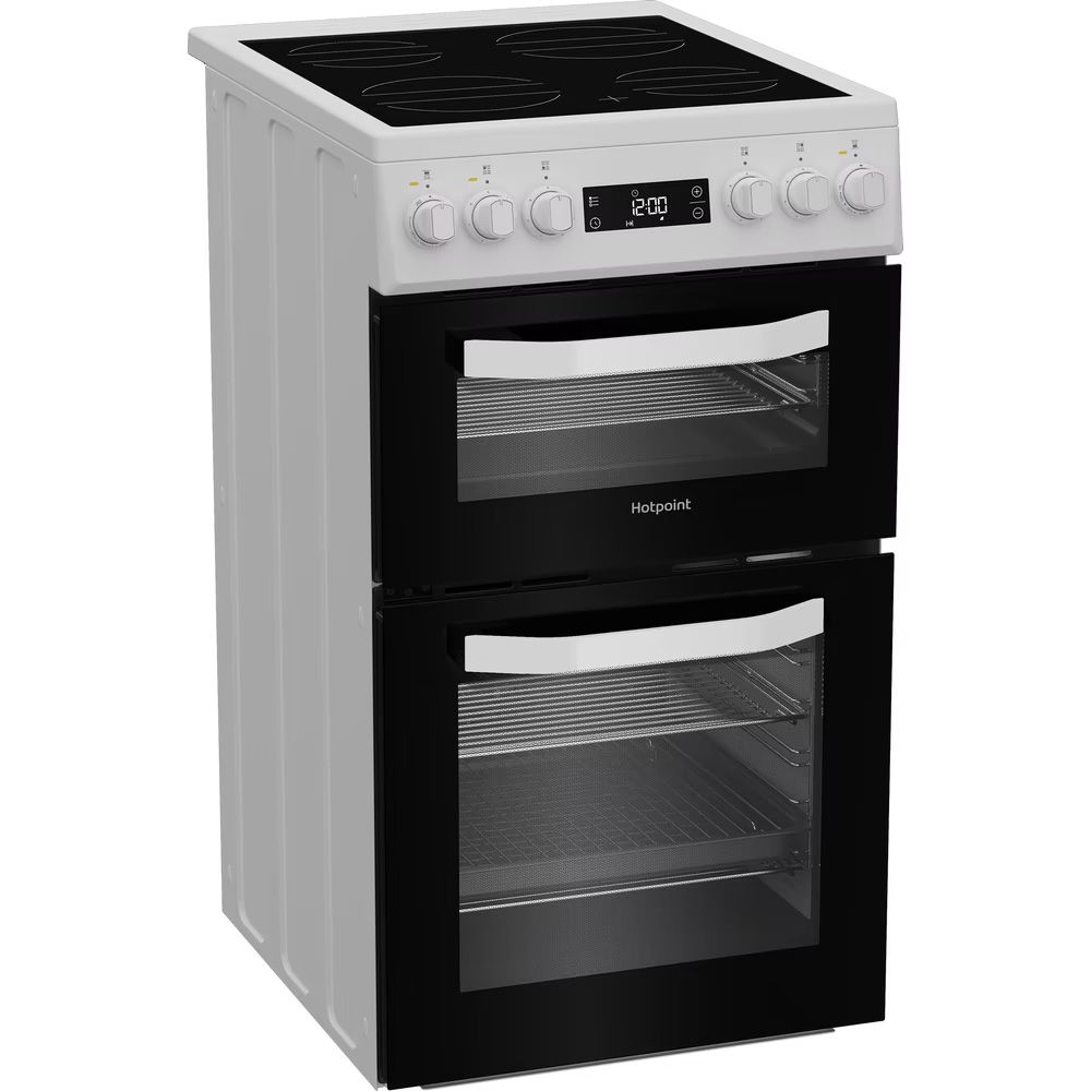 Hotpoint HDE5VDCW 50cm Wide Double Oven Electric Cooker thumbnail image