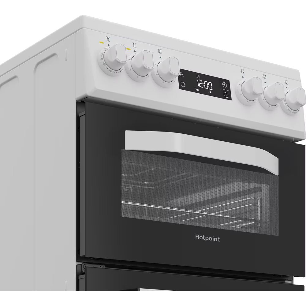 Hotpoint HDE5VDCW 50cm Wide Double Oven Electric Cooker thumbnail image