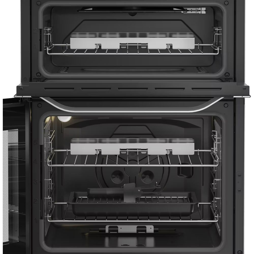 Hotpoint HDG6GDCWX 60cm wide Double Oven Gas Cooker thumbnail image