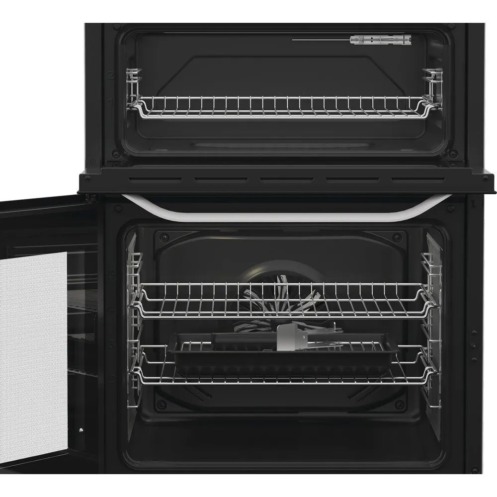 Hotpoint HTE6VDCW 60cm Electric Cooker with Ceramic Hob - White - A/A Rated thumbnail image