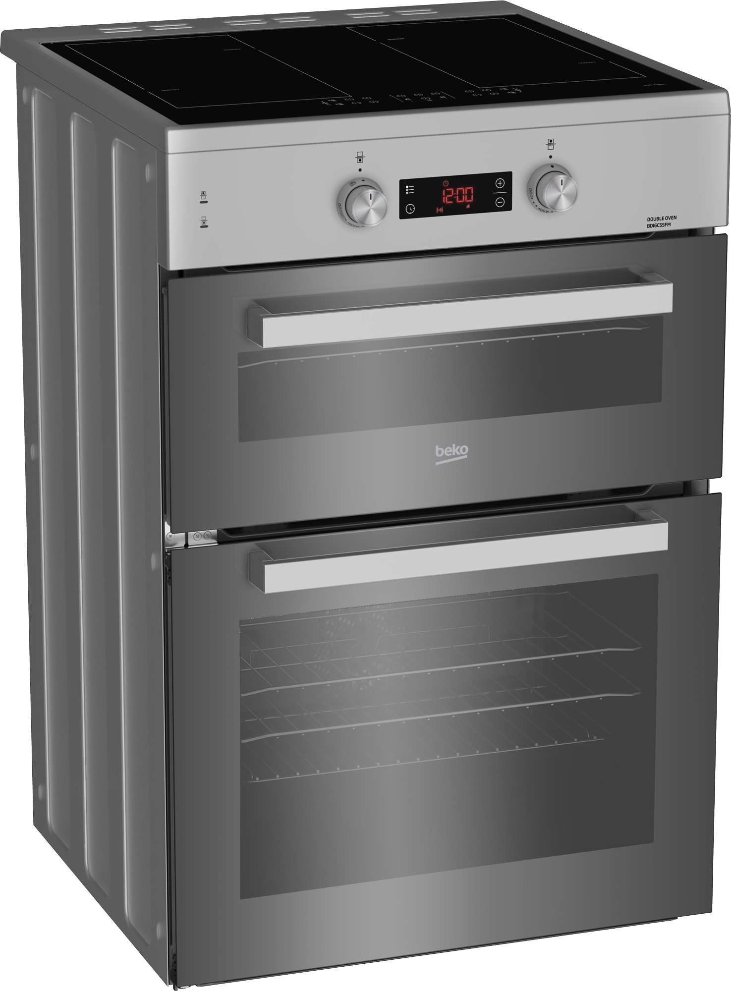 Beko 60cm BDI6C55F Double Oven Electric Cooker - Silver thumbnail image