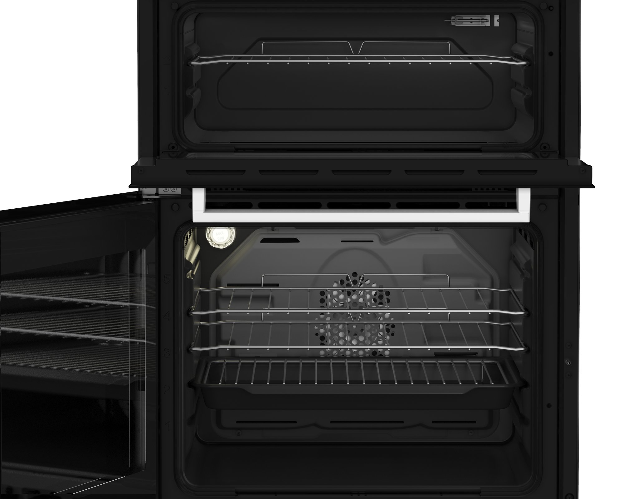 Beko 60cm BDI6C55F Double Oven Electric Cooker - Silver thumbnail image