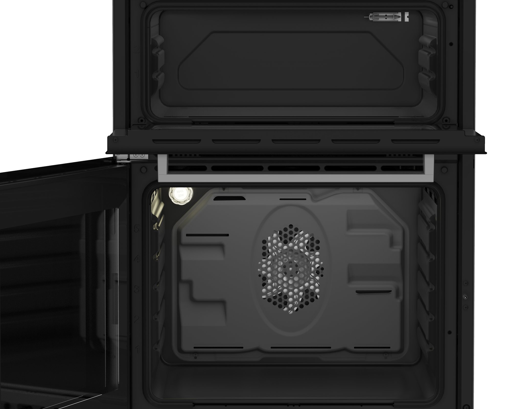 Beko 60cm BDI6C55F Double Oven Electric Cooker - Silver thumbnail image