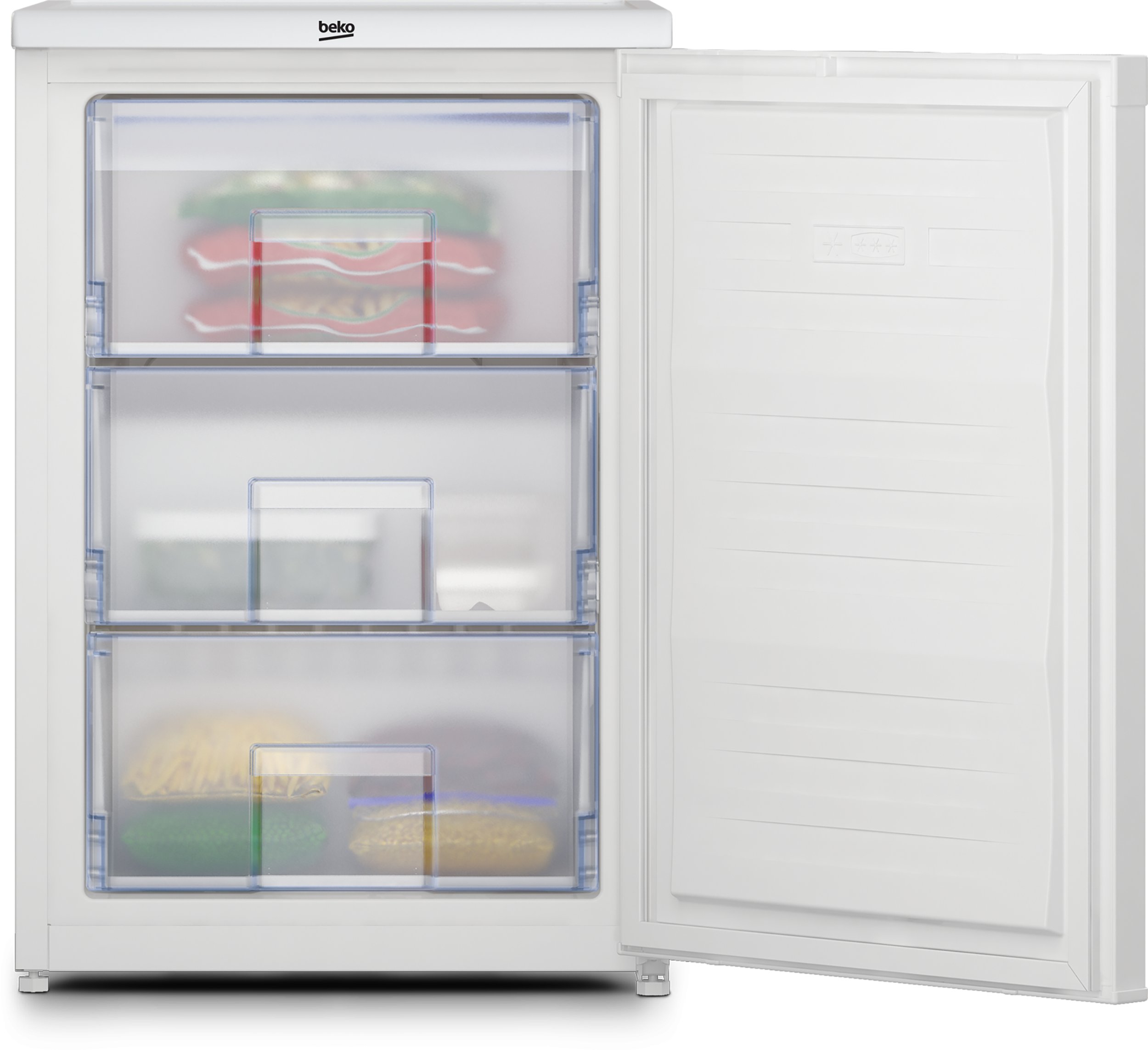 Beko UFF4584W Under Counter Frost Free Freezer - White thumbnail image