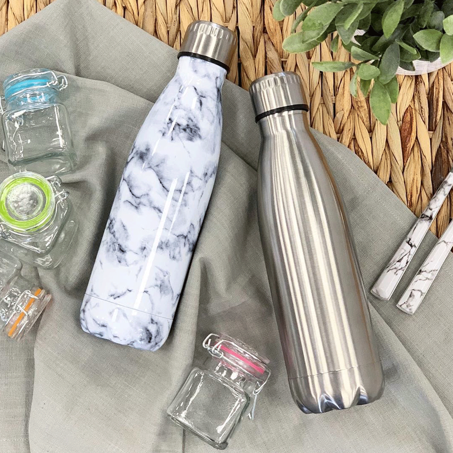 Sabichi 500ml Marble Drinks Bottle  thumbnail image