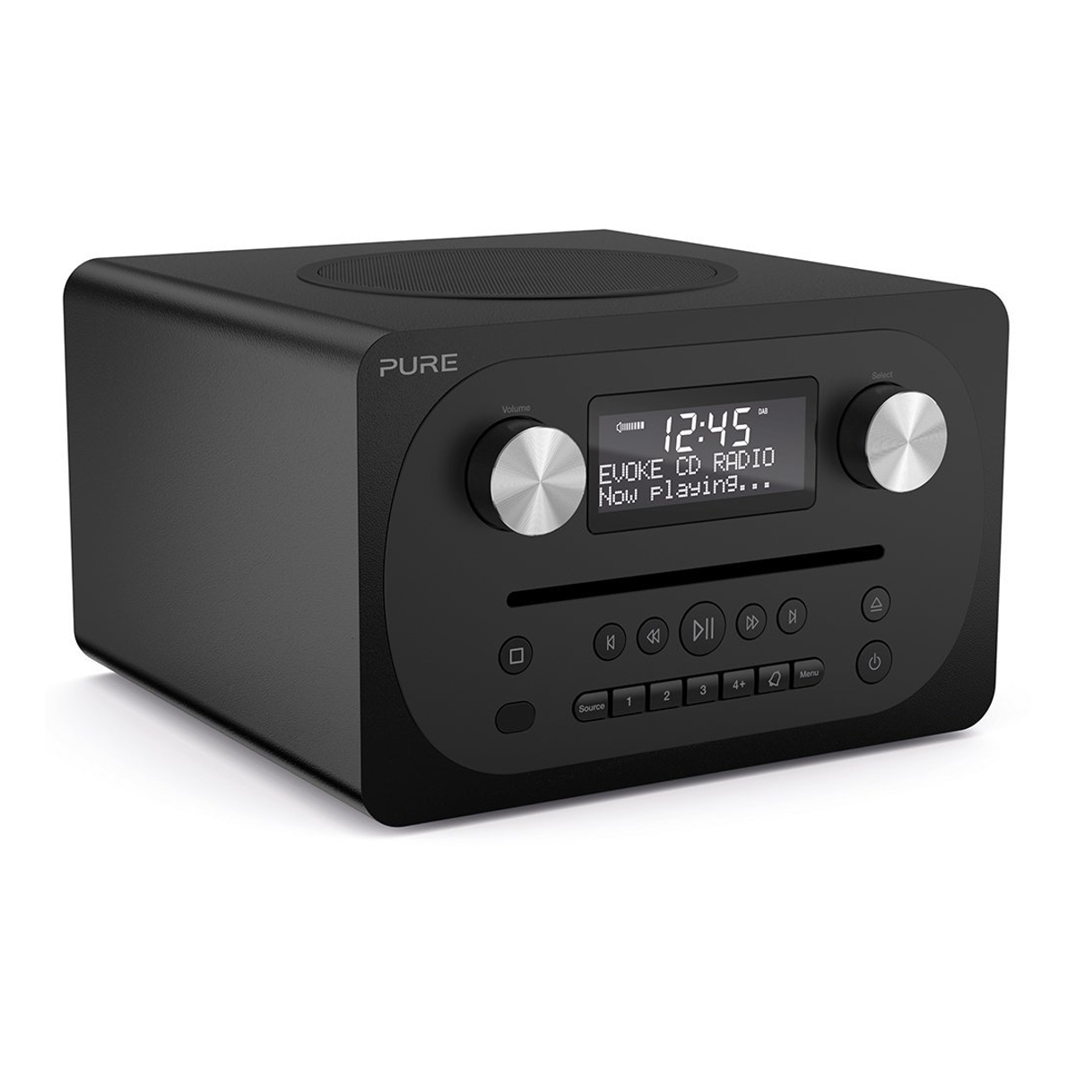 Pure EVOKE-CD4-BLACK All-In-One CD Music System - Black thumbnail image