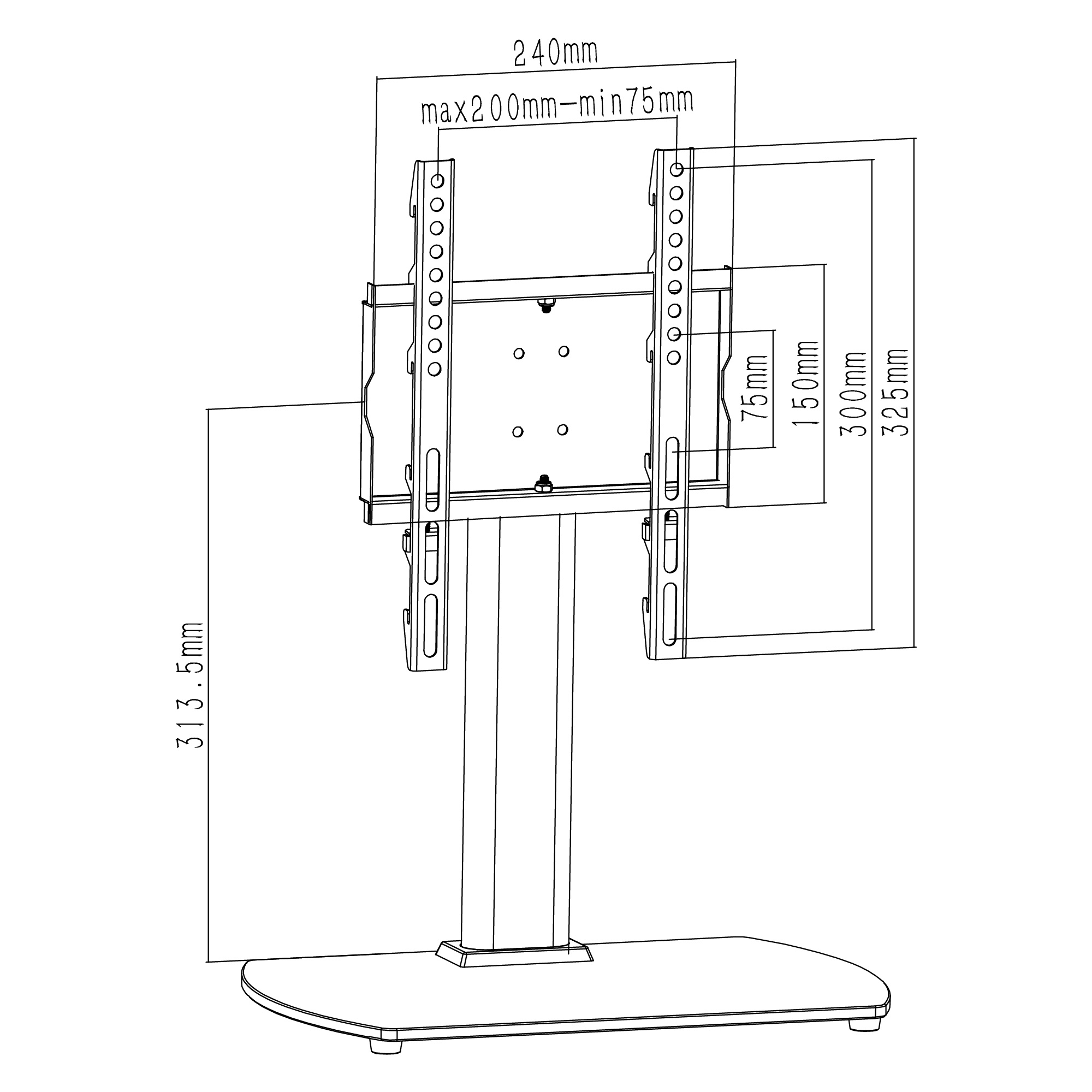 TTAP TT22S Swivel Table Top TV Stand thumbnail image
