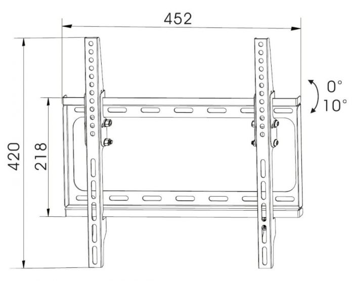 TTAP TTD404T1 Up To 55" Tilt TV Bracket thumbnail image