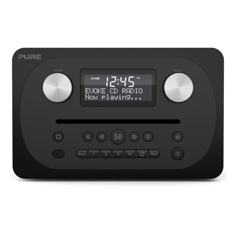 Pure EVOKE-CD4-BLACK All-In-One CD Music System - Black